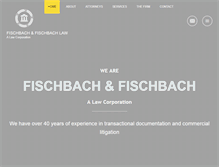 Tablet Screenshot of fischbachlaw.com